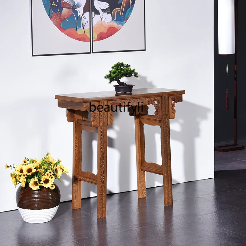 

yj Rosewood Small a Long Narrow Table Chinese Solid Wood Table Side View Table Extremely Narrow Console Tables