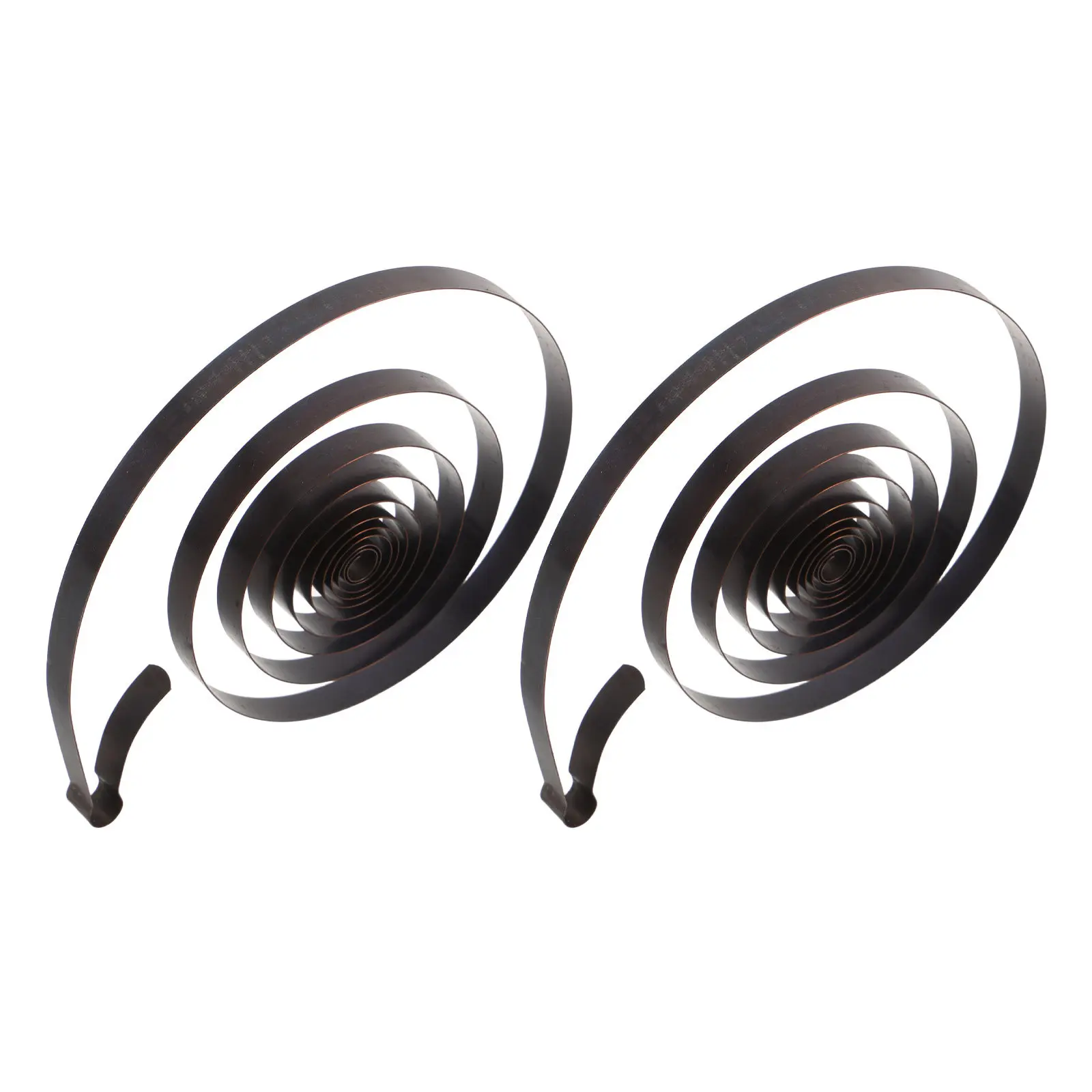 2Pcs Steel Clock Mainspring Replacement Mechanical Clock Mainspring Repair Parts for Wind-Up Timepiece Maintenance