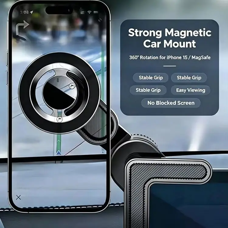 2026 Magnetic Car Phone Holder 360 Degree Rotation Adjustable Portable for Car Air Vent Phone Stand for iPhone 15 Xiaomi New