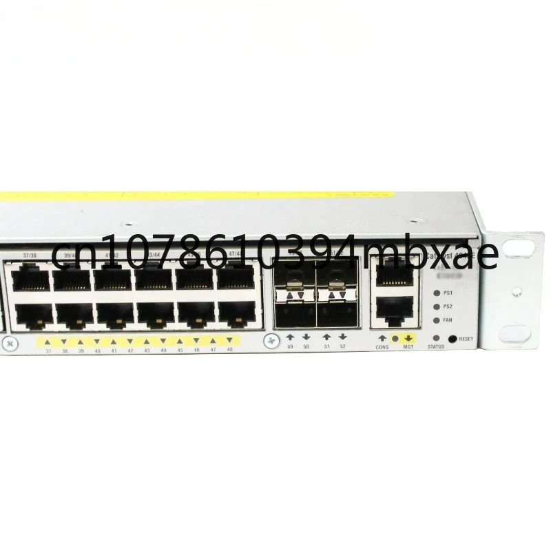 Switch WS-C4948E Used Layer 3 Switch 4948E 48 Port Ethernet Switch Dual PWR-C49-300DC