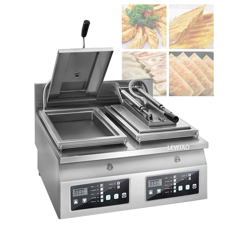 

BURUIMU 110V 220V Fully Automatic Single Head Double Head CNC Dumpling Frying Machine Steaming Frying