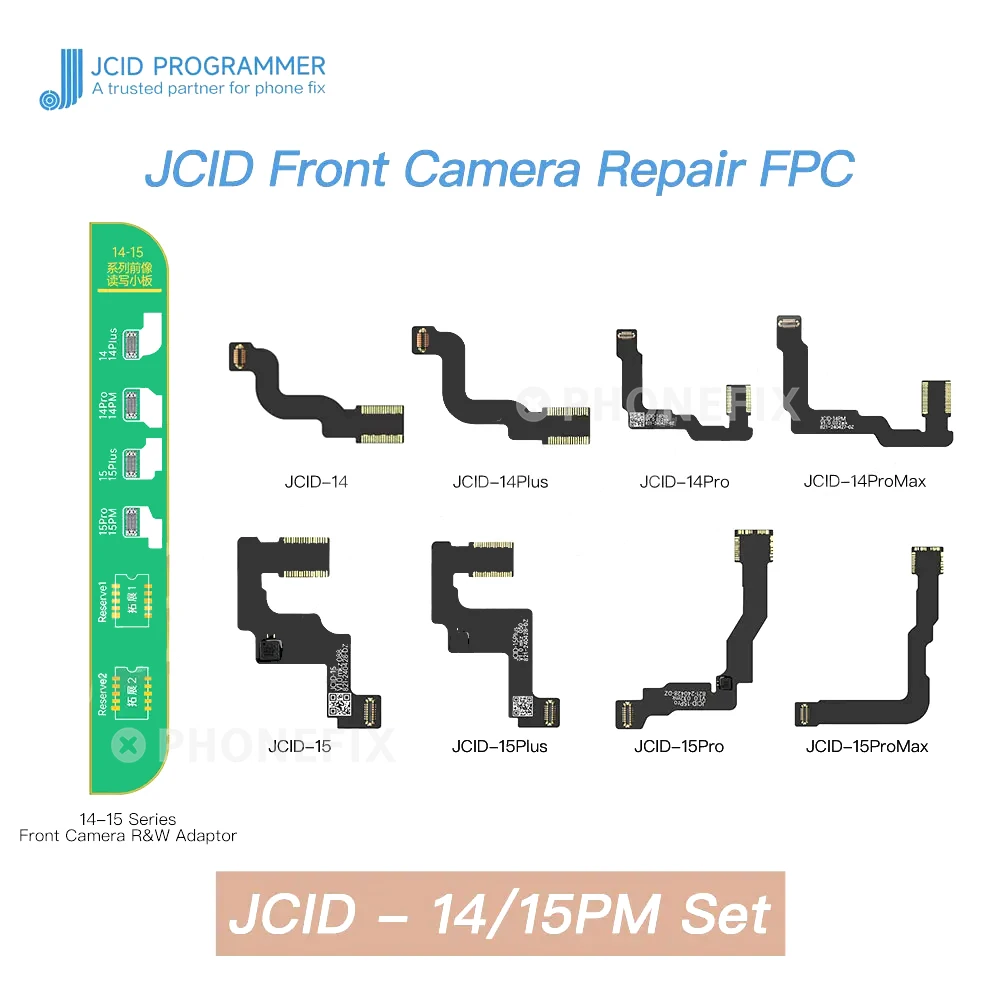 Imagem -03 - Jcid-cabo Fpc de Reparo da Câmera Frontal para Iphone 1415 Pro Max Resolve o Problema da Fotografia Out-focus e Lag da Câmera Traseira