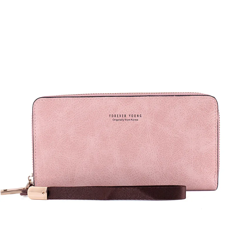 

Кошелек женский длинный новый стиль на молнии многофункциональный ретро кошелек большой емкости сумки для мобильных телефонов