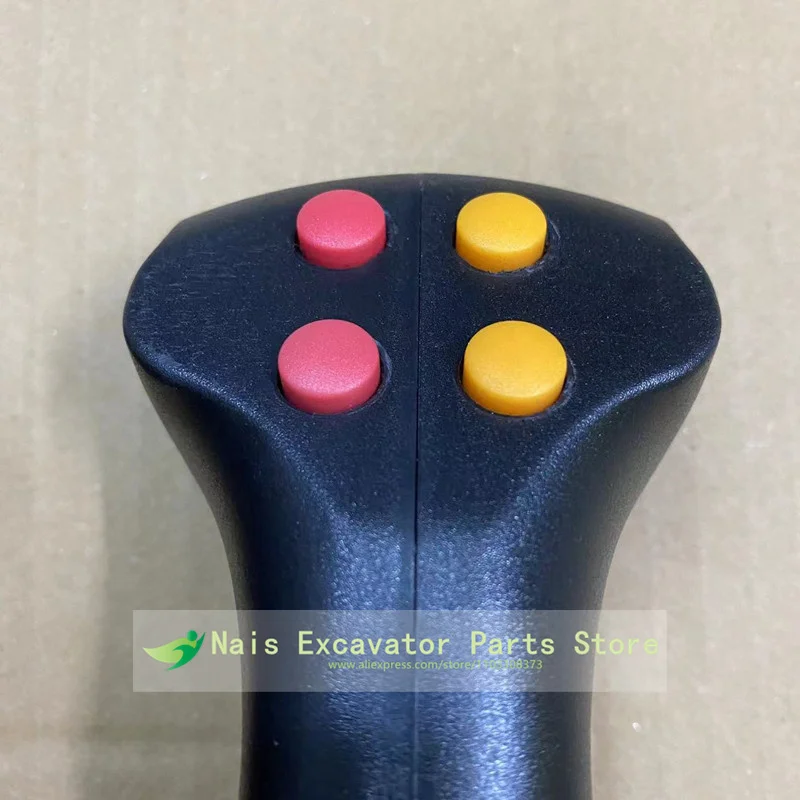 For Excavator Parts Logging Iron Stone Tools Agricultural Harvester Electric Control 4 Button Joystick Handle Glue Gear