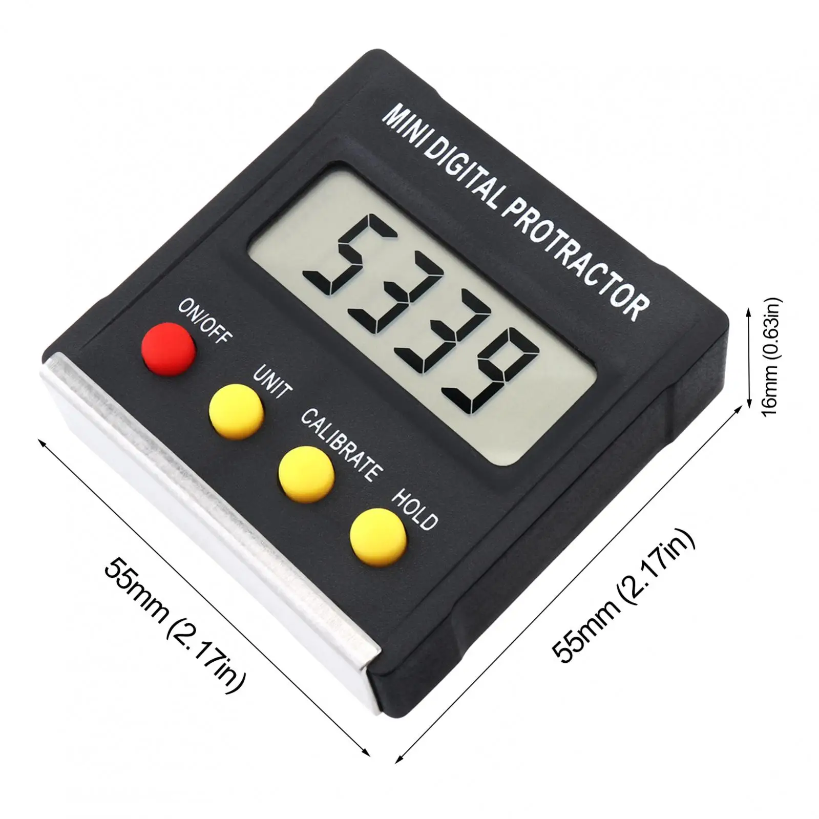 Mini Inclinometer Digital Angle Finder Bevel Box Mini Digital Display Inclinometer Slope Level Protractor