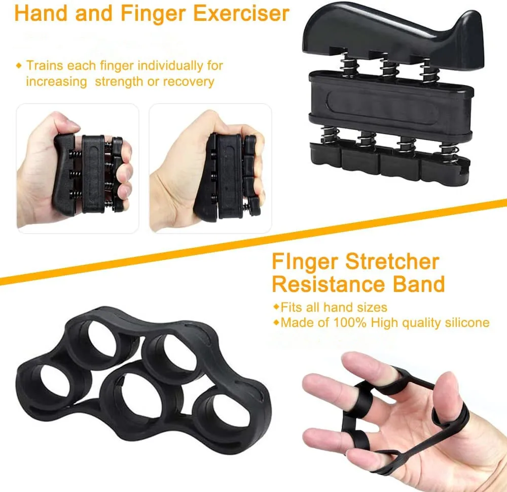 Hand Grip Strengthener Kit(5 Pack) With Carry Bag