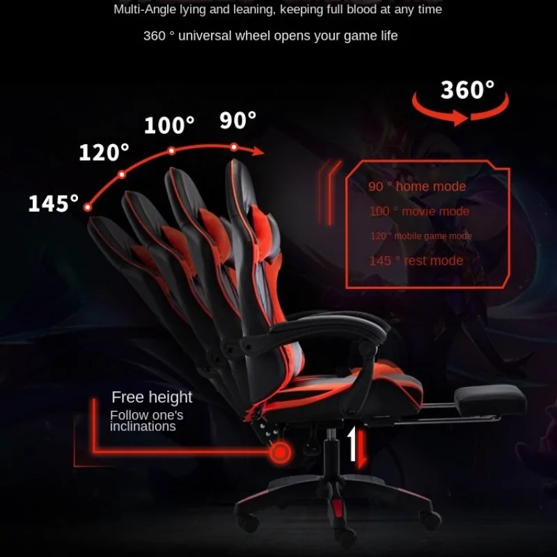 Gaming Internet Cafe Esports Chair Internet Cafe Computer Chair Home Reclining Office Comfortable Rotating Chair