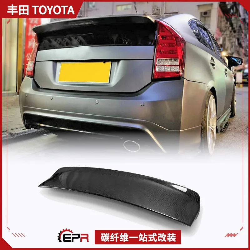 

Подходит для модификации Toyota Prius ZVW30, заднее крыло из углеродного волокна L, неразрушающая установка заднего фиксированного ветрового крыла