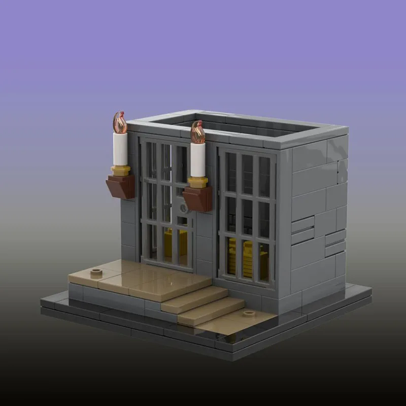 Model Ulicy Miejskiej Moc Klocki Konstrukcyjne Modularny Model Więzienia Technologiczne Klocki Świąteczne Zabawki DIY Konstrukcja Prezenty Świąteczne