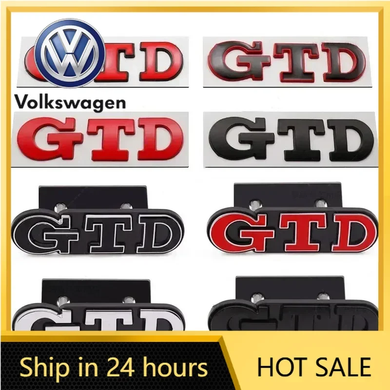 

Горячая новинка 2026: 3D металлический значок-эмблема GTD для передней решетки и заднего багажника автомобиля, наклейка для Volkswagen VW POLO Golf 4 5 6 7 MK2 MK4 MK5 MK6