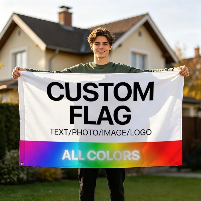 Any Size Custom Banner Flag Logo Logo Suitable for Outdoor Camping and Atmosphere of Birthday Parties and Other Festivals