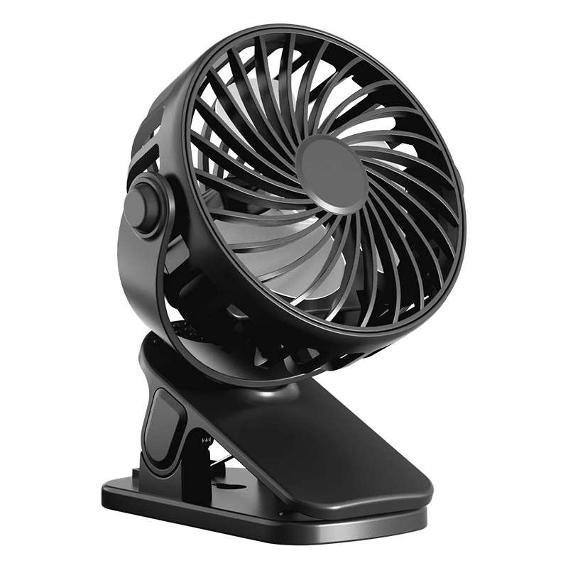 Tragbarer wiederaufladbarer Clip-Ventilator 720 ° Drehbarer Hängeventilator mit Nachtlicht, Luftkühler für Outdoor-Sport, Camping, Ventilador – Detail 5