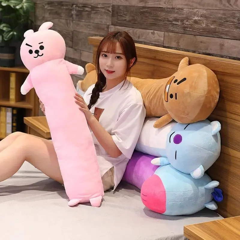 BTS Cartoon Langes Körperkissen Komfort-Schlafunterstützung Schlafzimmer-Dekoration Seitenschläfer-Geschenk für Army-Fans