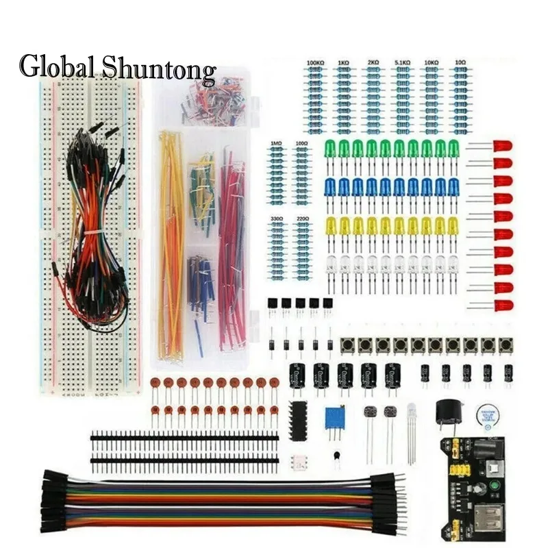 DIY Project Starter Kit For Arduino UNO R3 Kit Electronic DIY Kit Electronic Component Set With Box 830 Tie-points Breadboard
