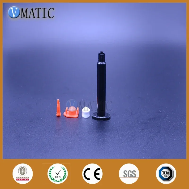 Free Shipping Wholesale 2,500 Sets 3cc/ml UV Black Adhesive Syringe Barrel Liner With Piston & Stoppers