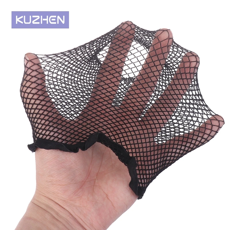 

Top Sale 1 Pcs Hairnets good Quality Mesh Weaving Black Wig Hair Net Making Caps Weaving Wig Cap & Hairnets