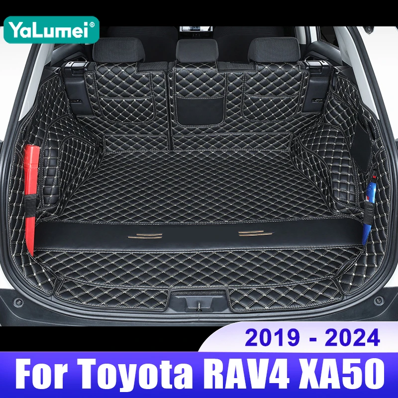 

Гибридный кожаный защитный коврик для багажника автомобиля Toyota RAV4 XA50 2019 2020 2021 2022 2023 2024