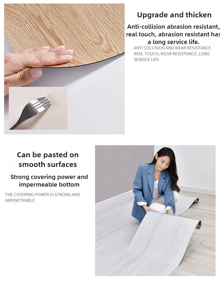 ✨ أرضيات PVC ذاتية اللصق للجدار والأرضيات ✨ - بلاط أرضيات قابل للتقشير واللصق مقاوم للماء، ديكور غرفة الخشب المحبب للقاعة #5