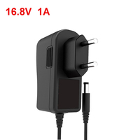 AC100-240V DC16.8V 1A 1000mA 18650 Lithium Charger Power Adapter for Screwdriver Battery Flashlight and More