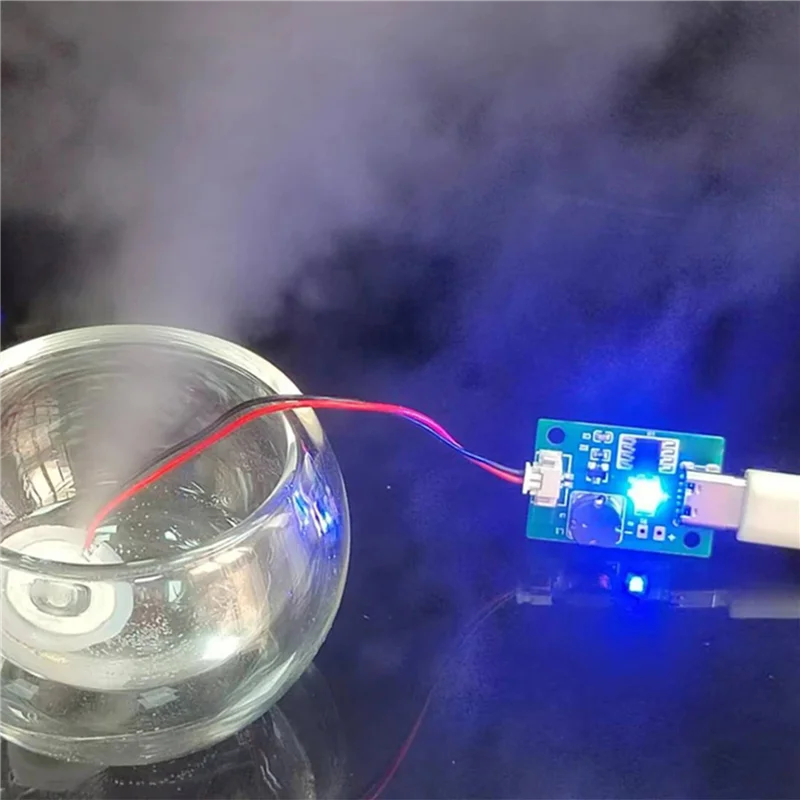 SQPP-8X DC5V одиночный безпереключатый модуль увлажнения распыления DIY ультразвуковой распылитель TYPE-C печатная плата увлажнителя