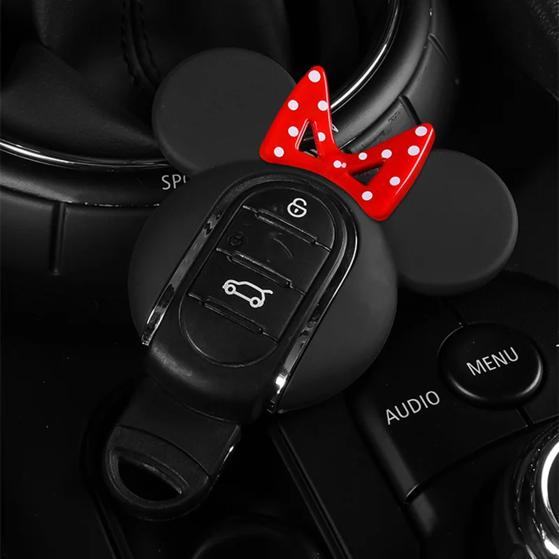 

Чехол для автомобильного ключа BMW MINI Cooper S One F54 Clubman F55 F56 F57 F60 Countryman с мультяшным брелоком Микки, 2025