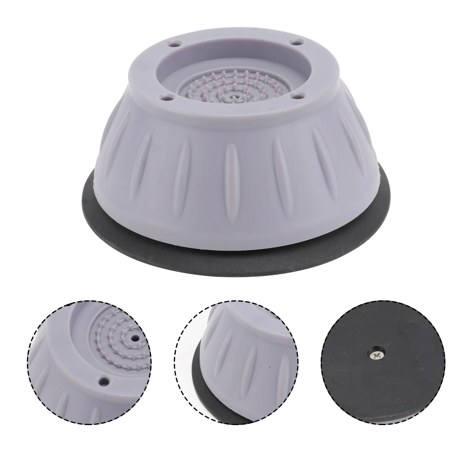 

1Pcs Washing Machine Anti-Vibration Pad Heavy Duty Non-Slip Floor Protector for Appliances Furniture Cushion Block Gray