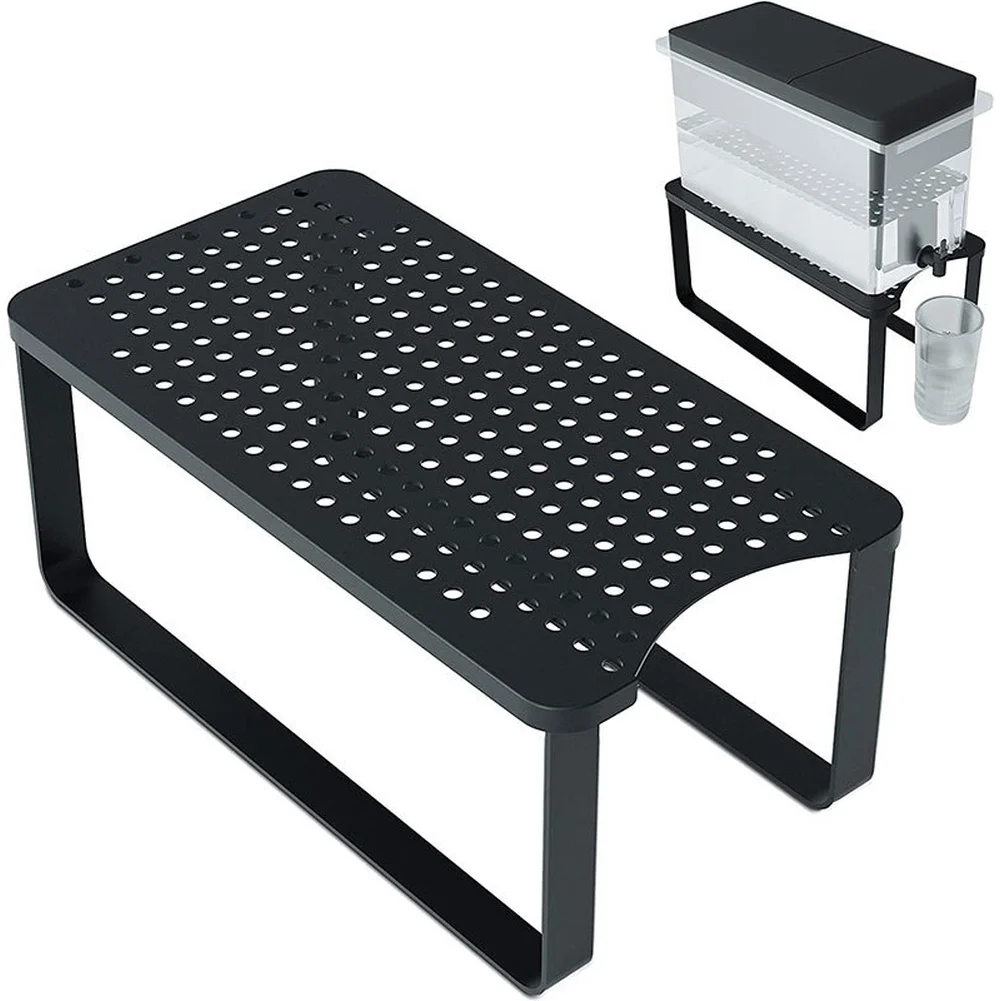 Compact Metal Stand for Water Filter Pitcher with Space Saving Design Compatible with Standard Kitchen Layouts