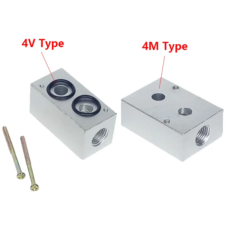 

Solenoid Valve Mounting Base 4M/4V210-08 4V310-10 410-15 Cylinder Valve Seat/valve Plate/valve Block