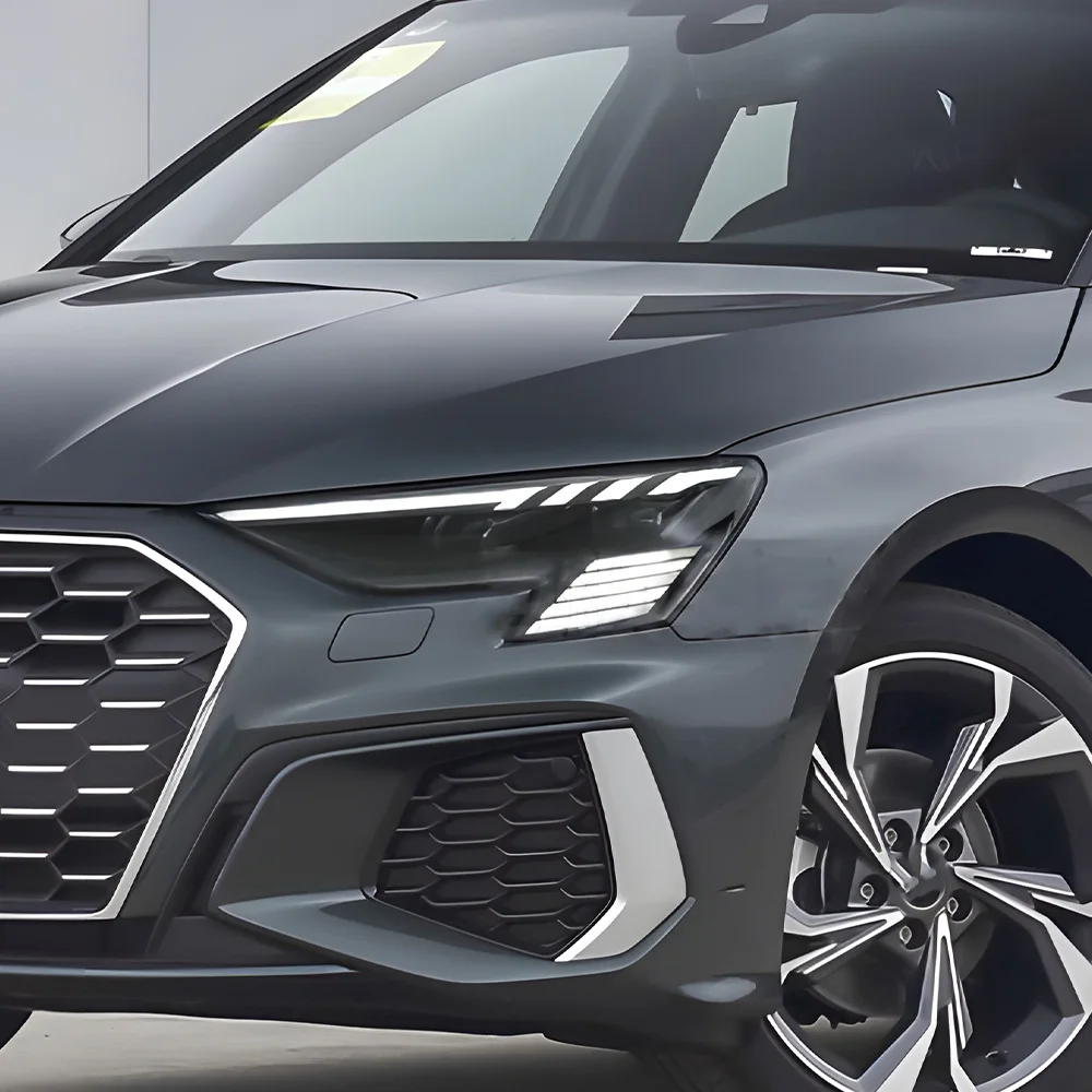 لأودي A3 S3 RS3 2021-2024 LED مجموعة مصابيح السيارة الأمامية ترقية عالية الجودة مصفوفة التصميم اكسسوارات السيارات العلوي