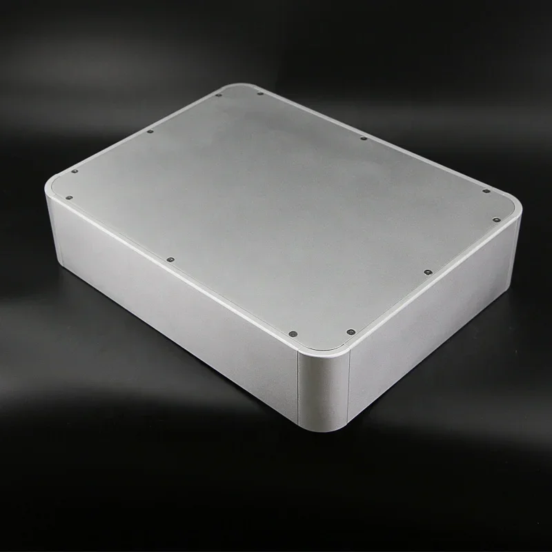 BZ4310R Modern Round Corner Aluminium Chassis Case For Power Audio Amplifier And Equipment Enclosure DIY Custom Box