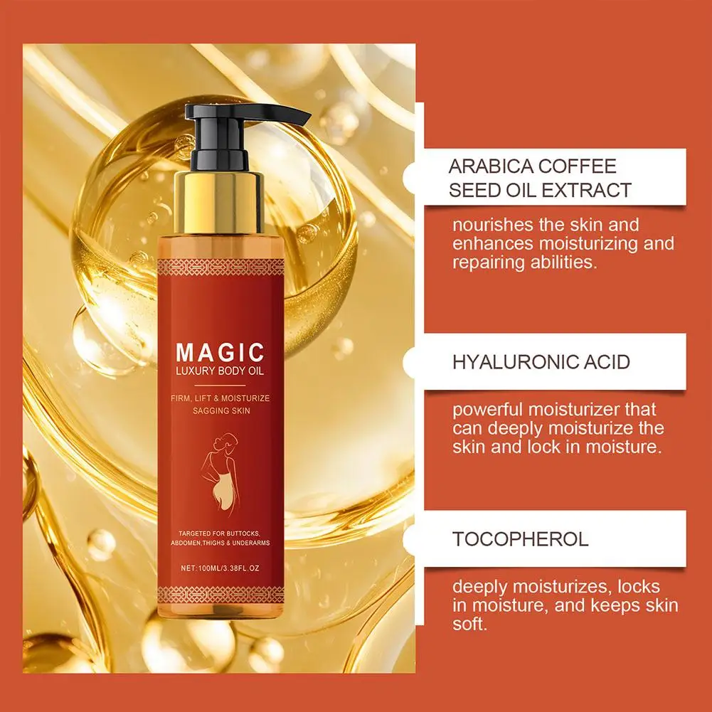 Magic Luxury Body Oil Winter-Hautpflege und feuchtigkeitsspendend, weiche und straffe Haut, tägliche Pflege, nährend und feuchtigkeitsspendend