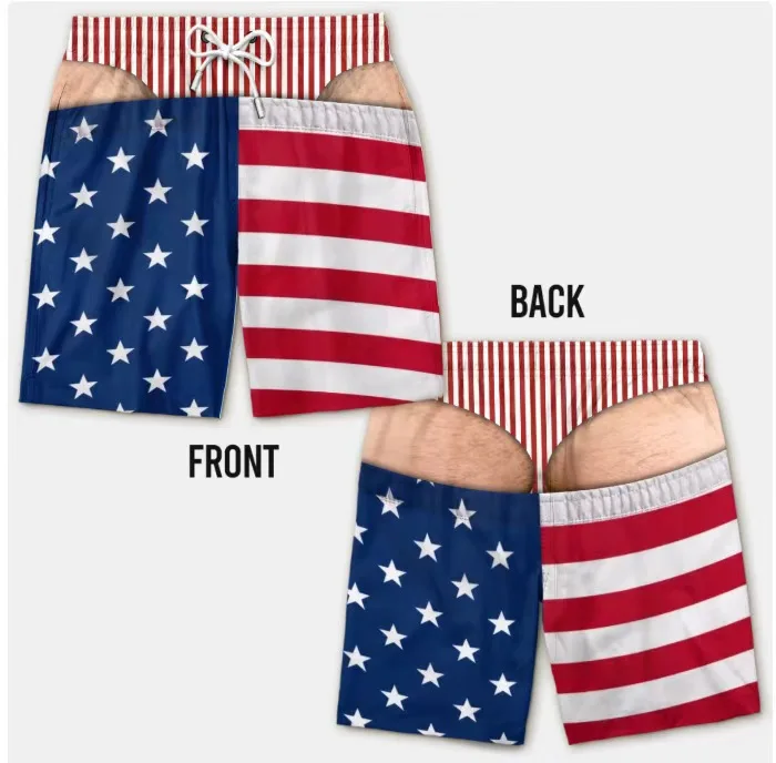 Lustige Badehosen für Herren mit 3D-Print, Fake-Skin-Boardshorts, Sommermode, viral, Strandshorts, Geschenk für Freund oder Ehemann – Detail 11
