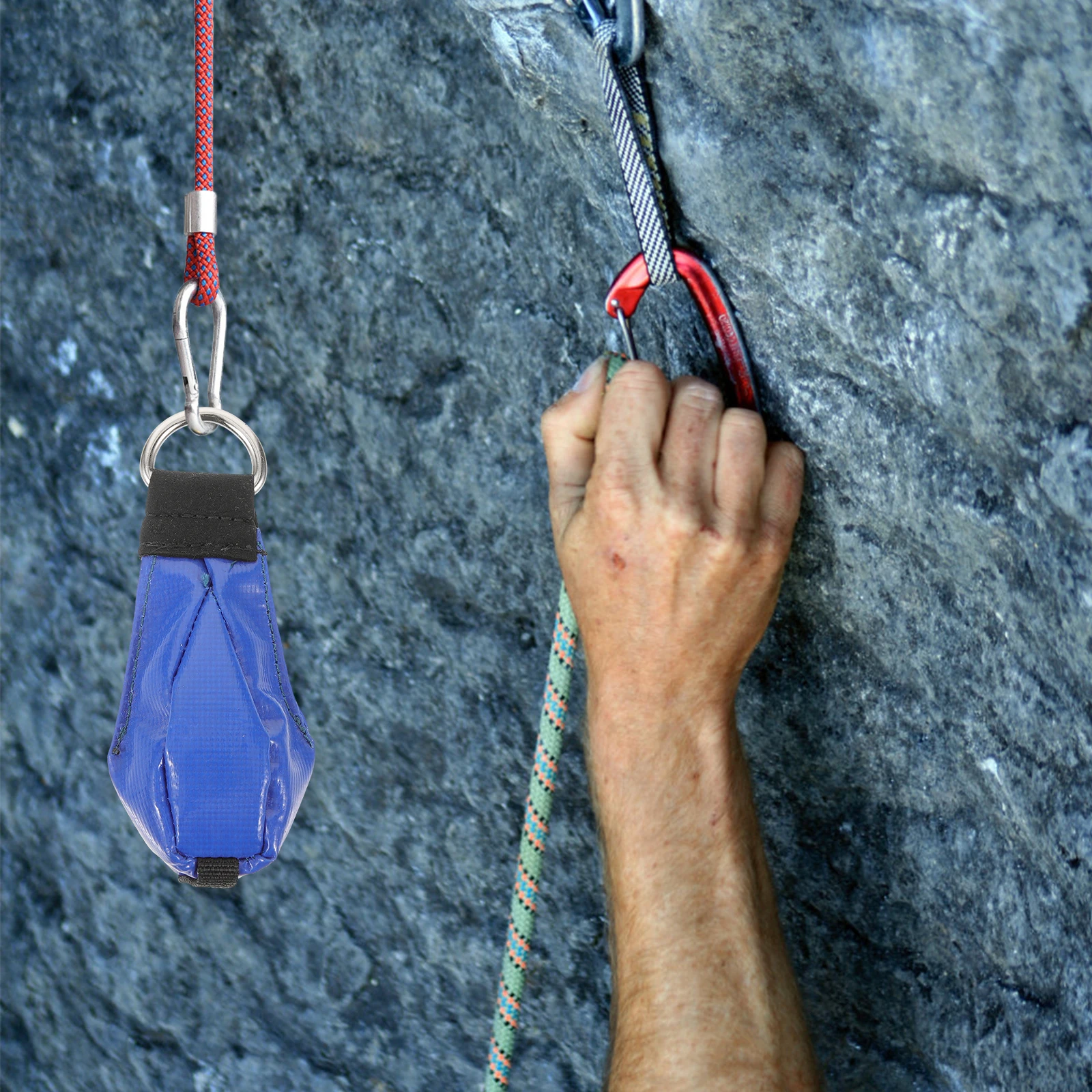

s Throwing Weight Bag 210g Blue Multi Purpose Climbing Rope Tree Rock Portable Wear Resistant Outdoor Gear