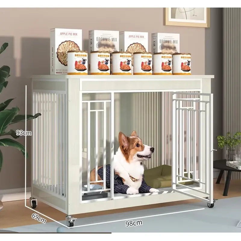 Wholesale Transparent Acrylic Lockable Waterproof Luxury Pet Dog Cage with Removable Plastic Tray Durable Eco-friendly