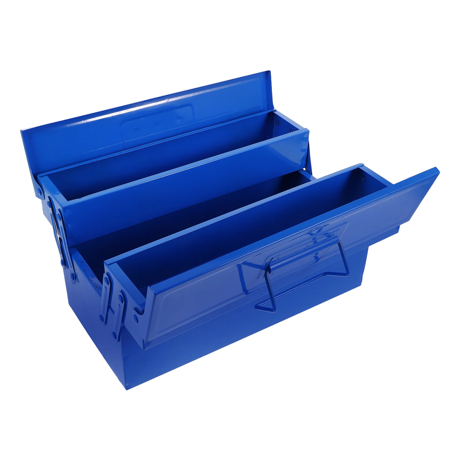 Tool Storage Box Double Layer Toolbox Portable Handheld Case for Travel Outdoor Foldable Home ganization Lightweight Reinforced