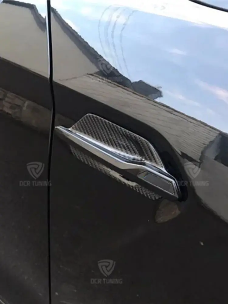 حواف حاجز من ألياف الكربون الحقيقية لسيارة BMW F87 M2 M2C مع استبدال الشعار