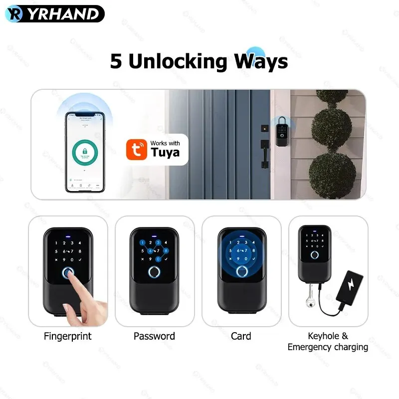 TTlock Smartkey Lock Box Home Key Wireless Smartlock Box Electronic Key Box App Digital Code Bluetooth Key Safe Padlock for Host