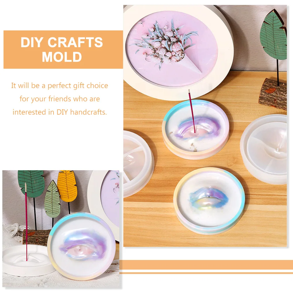 

2pcs Silicone Incense Mold Diy Incense Stick Holder Epoxy Resin Casting Reusable Non-Stick Flexible Craft Mold For Jewelry