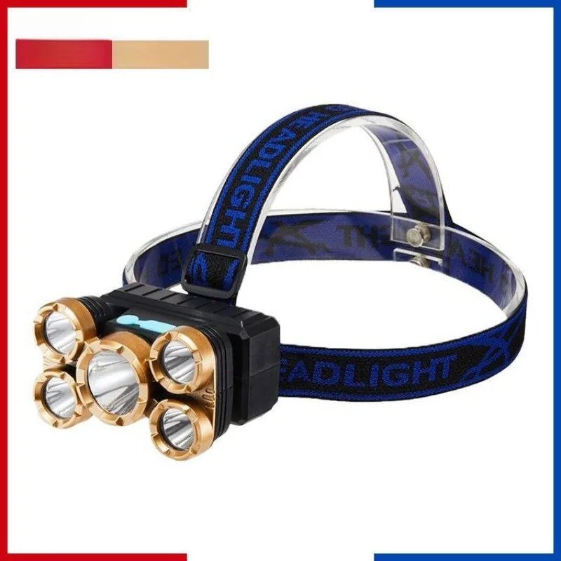 

Налобный 5-ядерный фонарик — супер яркий налобный фонарь для кемпинга и альпинизма, длительный срок службы, дальность действия