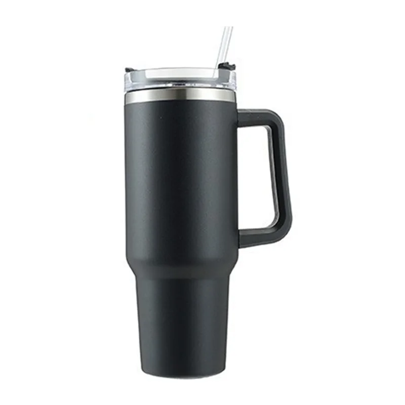 

40 Oz Tumbler with Handle and Straw Lid Stainless Steel Insulated Tumblers Travel Mug for Hot and Cold Beverages