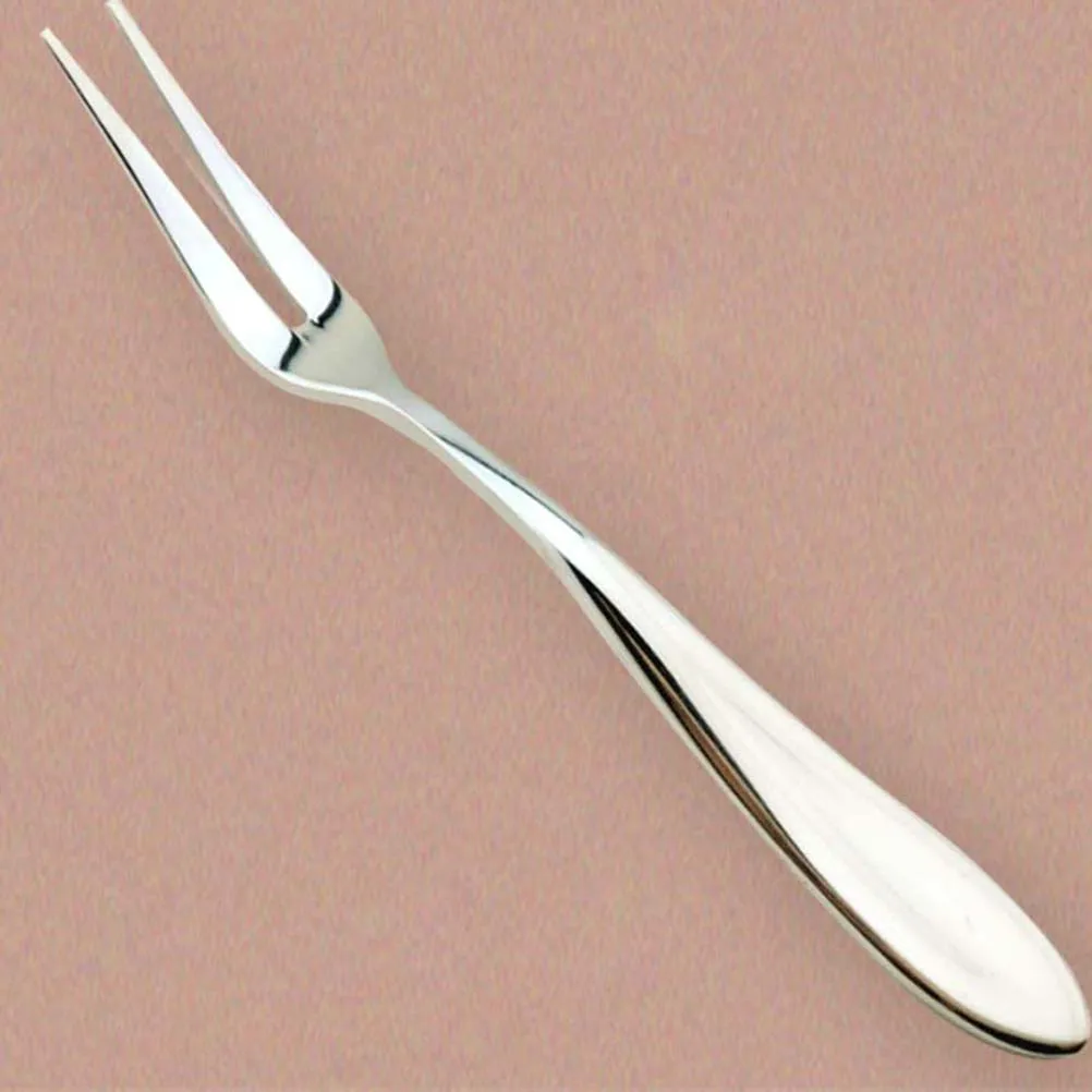 

3Pcs Safe Fruit Forks for Appetizer Picks Party Food Picks Cafe Bar Beach Party Home Decor Silver Fruit Forks