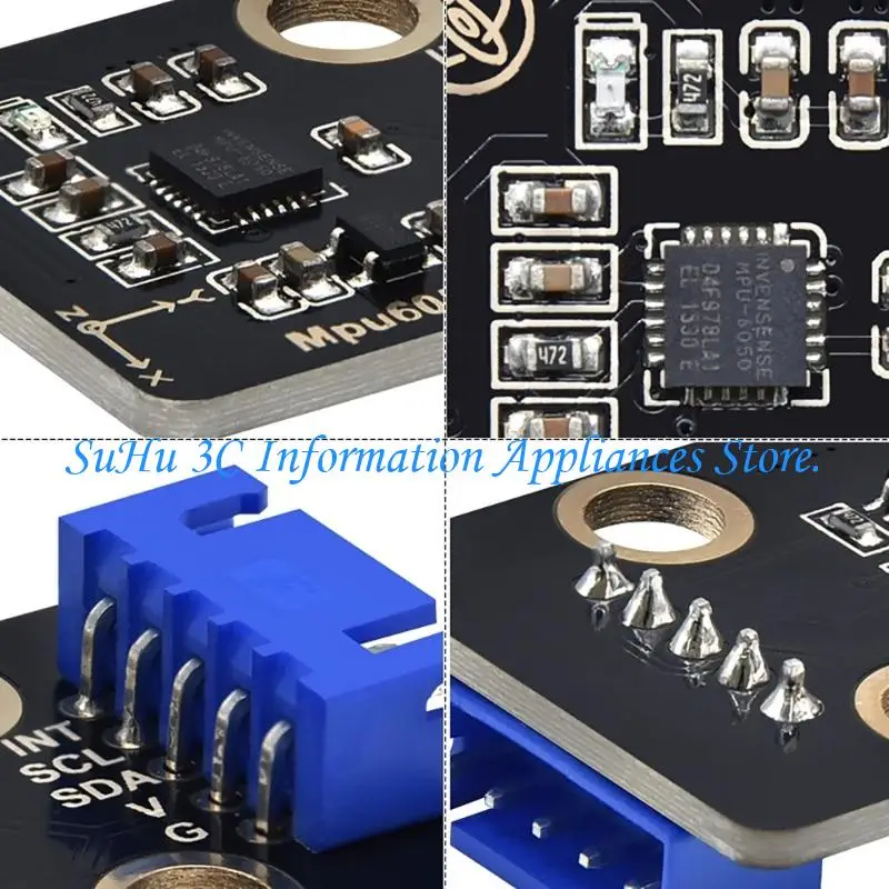 MPU6050 Digital 3 Shaft Accelerometer and Gyroscope Sensing Module 6 Shaft Motion Track Sensing Module Replacement