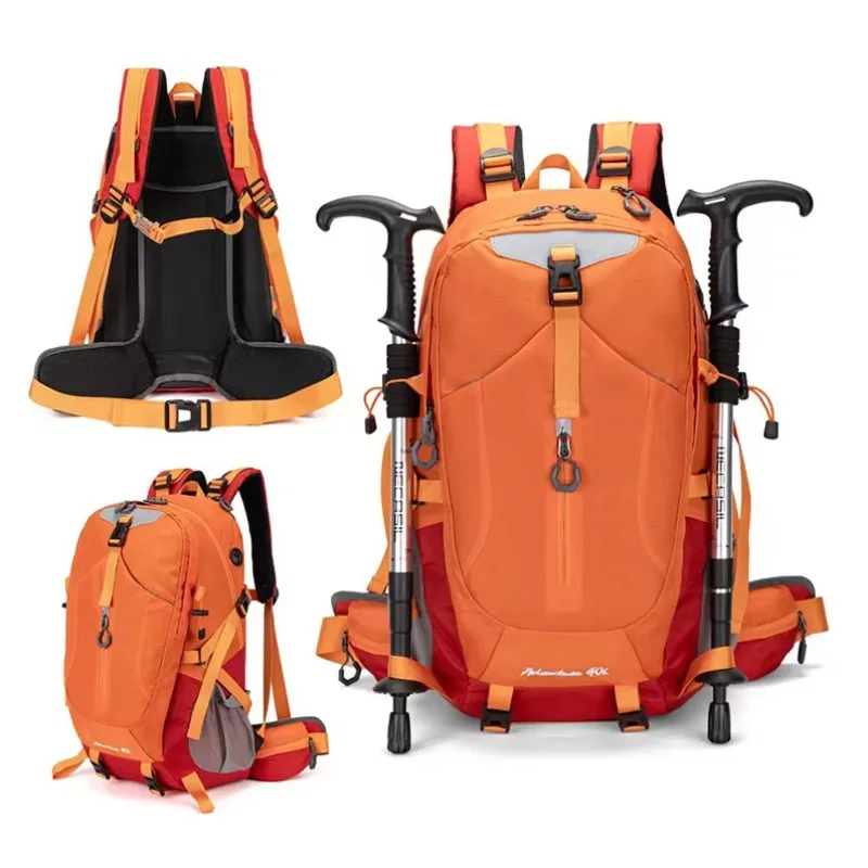

Large Capacity 40L Outdoor Hiking Backpack Unisex Double Shoulder Bag Cycling Bag Casual Travel Oxford Cloth Lightweight Back...
