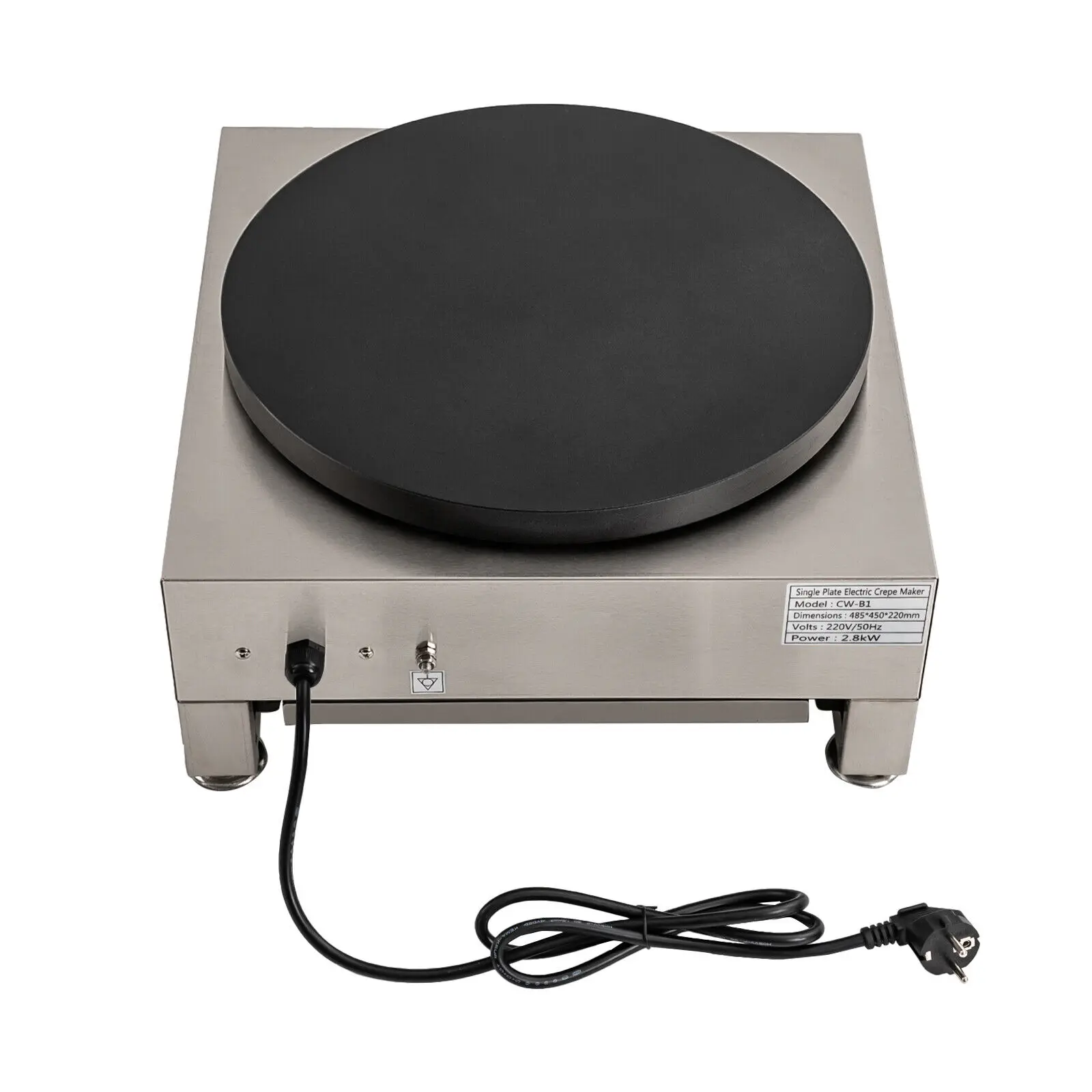 ماكينة صنع الكريب الكهربائية بقدرة 1.65 كيلو وات كريبسيسين كريبسبلاتي كريبسجيري كريبيري غاسترو 50-300 ℃