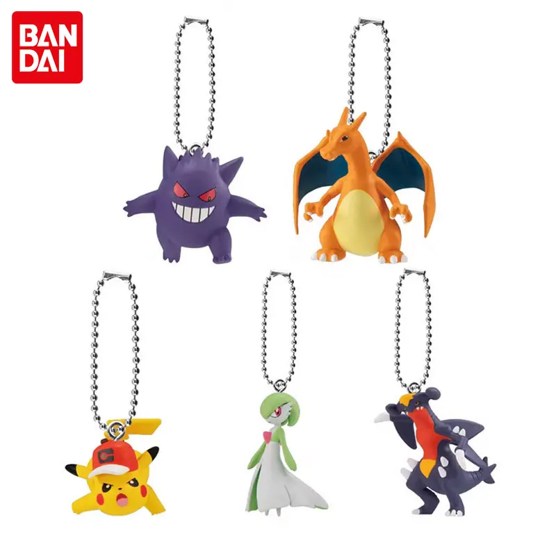 

Bandai Pokemon Genuine Gashapon Styling Pendant 5 Pikachu Gengar Gardevoir Charizard Garchomp Model Holiday Gifts