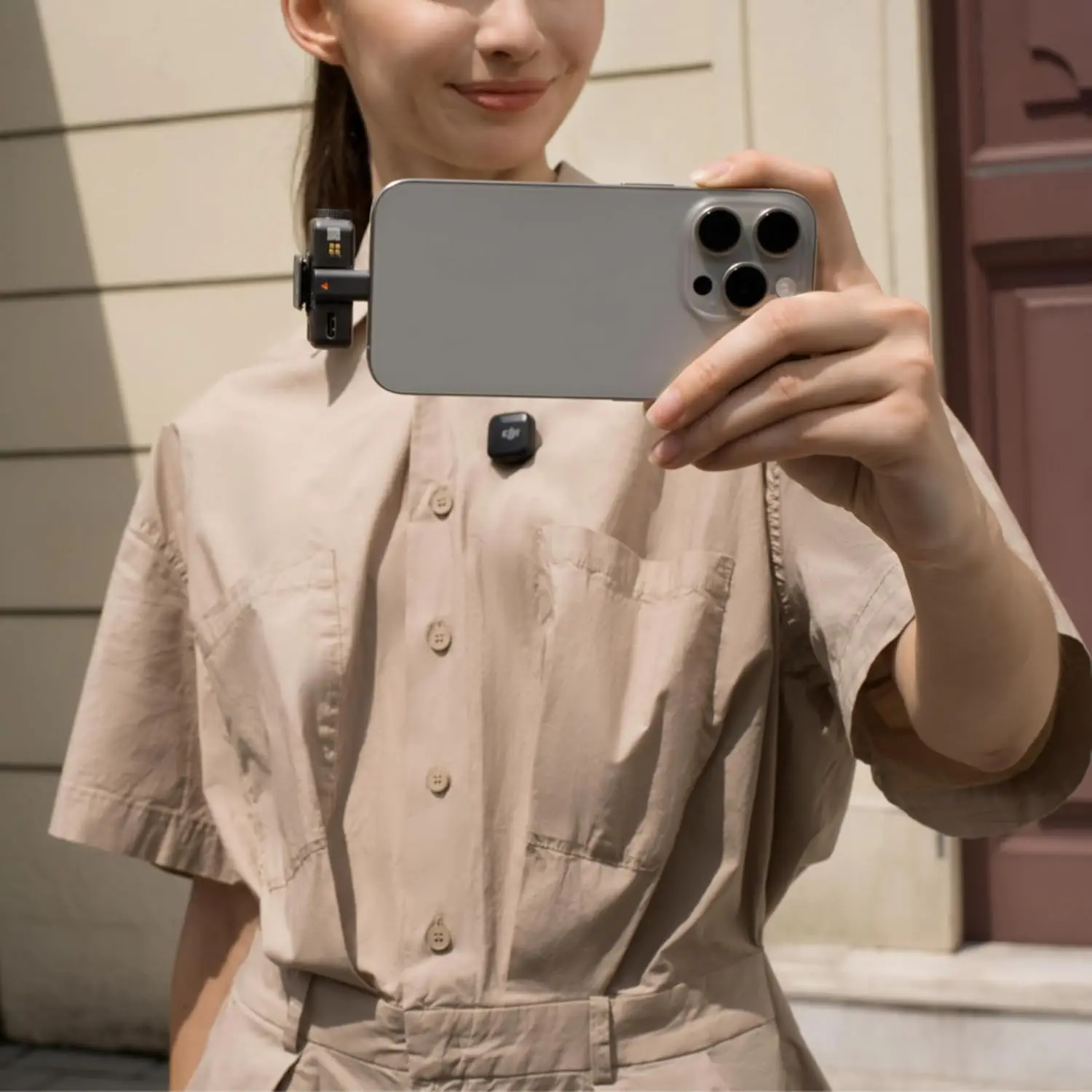 DJI-Mic Mini Microfone Sem Fio, Cancelamento Inteligente de Ruído, Áudio de Alta Qualidade, 2 TX Plus 1 RX, 1 TX + 1 RX