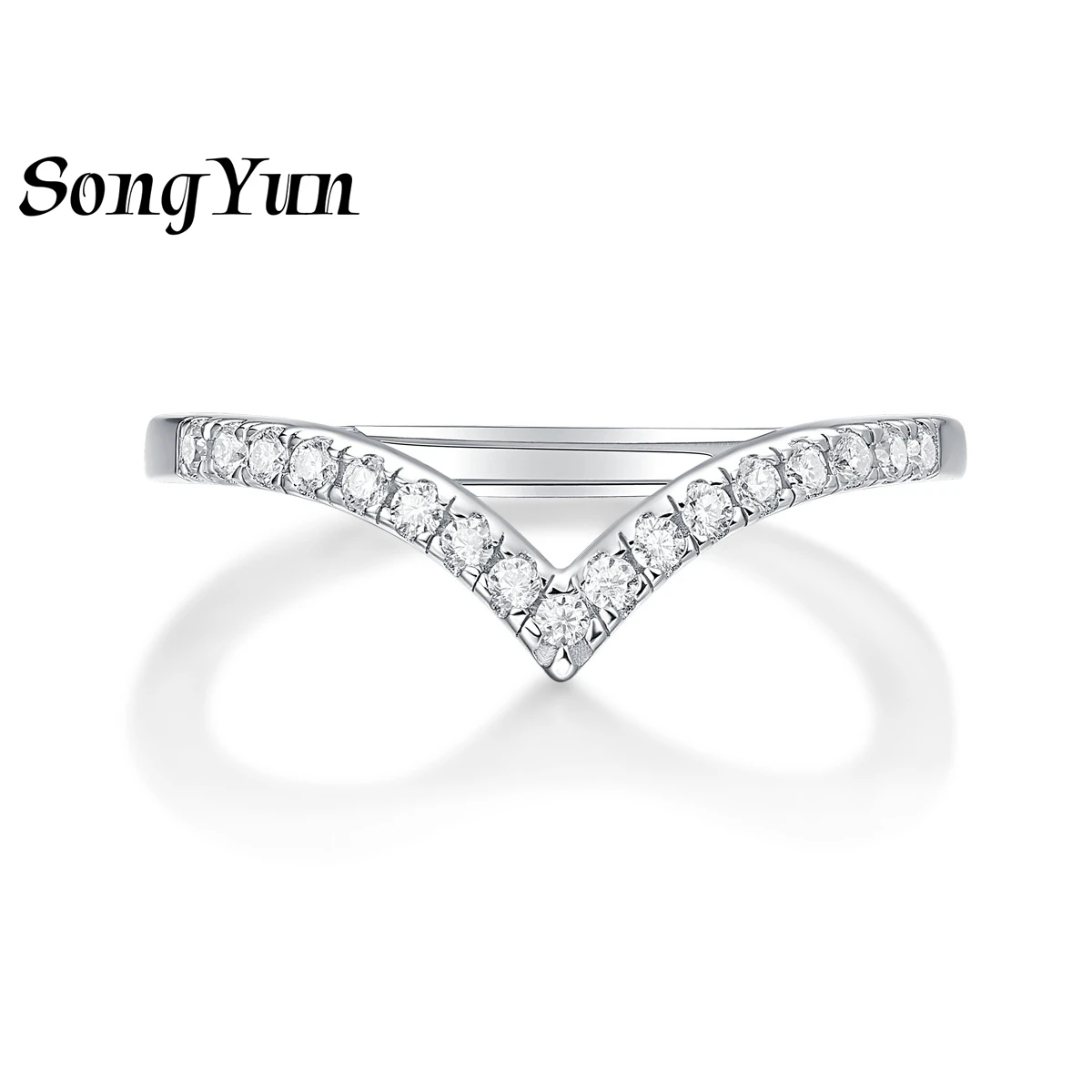 

SONGYUN Brand Jewelry 925 Sterling Silver Ring Moissanite Crafted Ring for Lover 18K Real Gold Plated SYT Patent Fine Rings