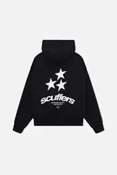 Harajuku scuffers stars print oversized hoodie goth streetwear gothic sweatshirts hoodies women american goth grunge y2k tops