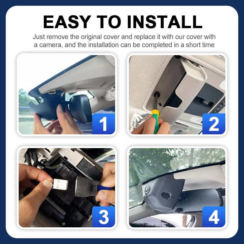 

Dash Camera for Honda 2023-2025 HR-V HRV 3rd Gen eNy Honda US,EU version,ZR-V ZRV, HESHECAM 4K Dash Cam Wireless Car DVR Camera