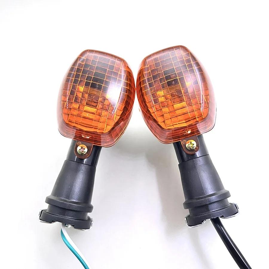 For kawasaki Ninja 500 500R EX500 GPZ500/S GPZ1100 ZZR600 ZR-7S Motorcycle Turn Signal Indicator Yellow Light 2PCS ABS Flashers